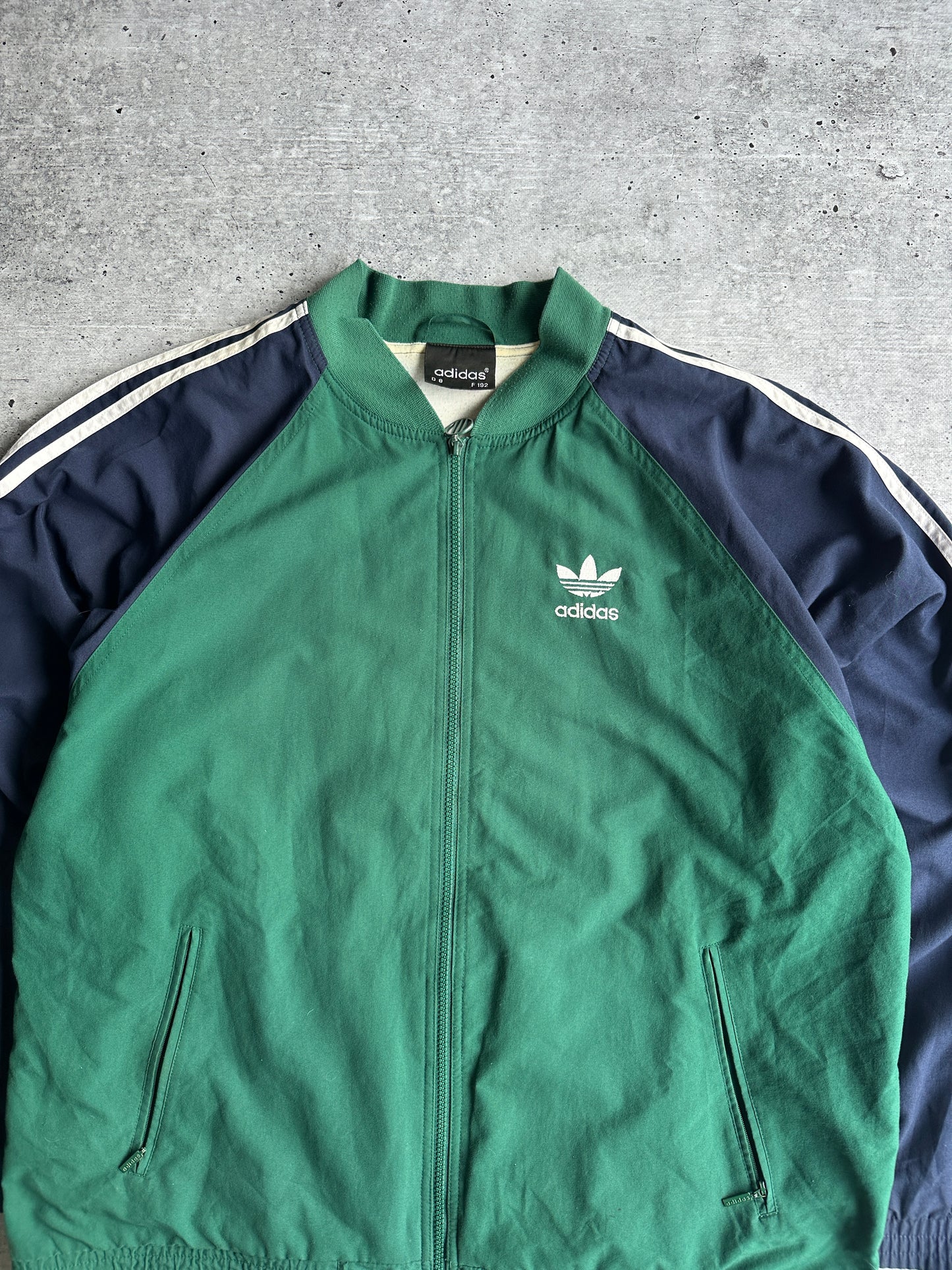 Vintage Adidas 90s Track Jacket Trefoil Big Logo (L)