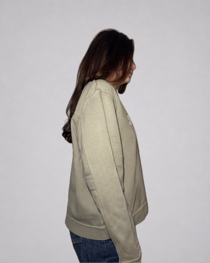 Nike “SWOOSH” Crewneck Sweatshirt (Sand / Beige)