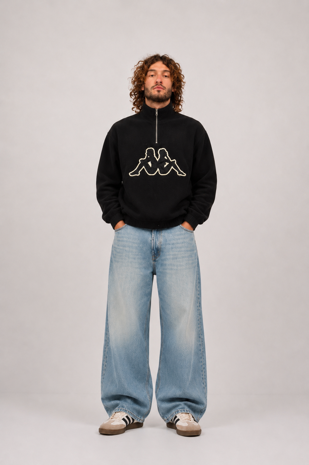 Vintage 90's Kappa Fleece Big Logo (L)
