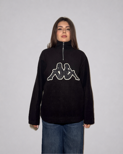 Kappa Quarter-Zip Fleece Sweatshirt (Black)