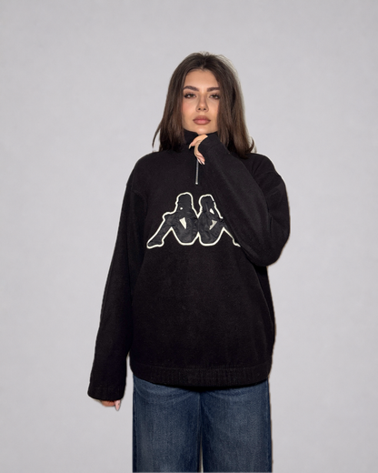 Kappa Quarter-Zip Fleece Sweatshirt (Black)