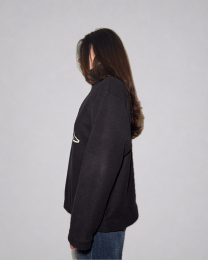 Kappa Quarter-Zip Fleece Sweatshirt (Black)