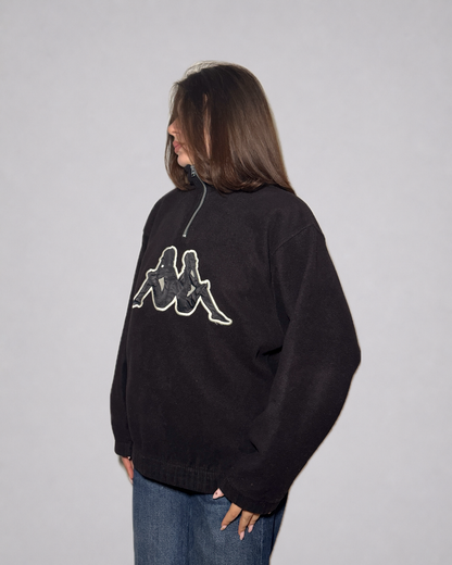 Kappa Quarter-Zip Fleece Sweatshirt (Black)