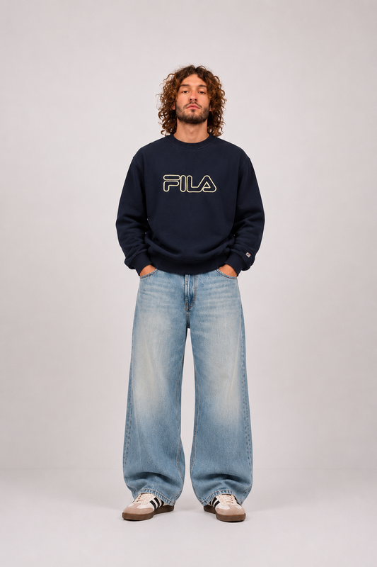 Vintage 90's Fila Sweatshirt Big Logo (L)