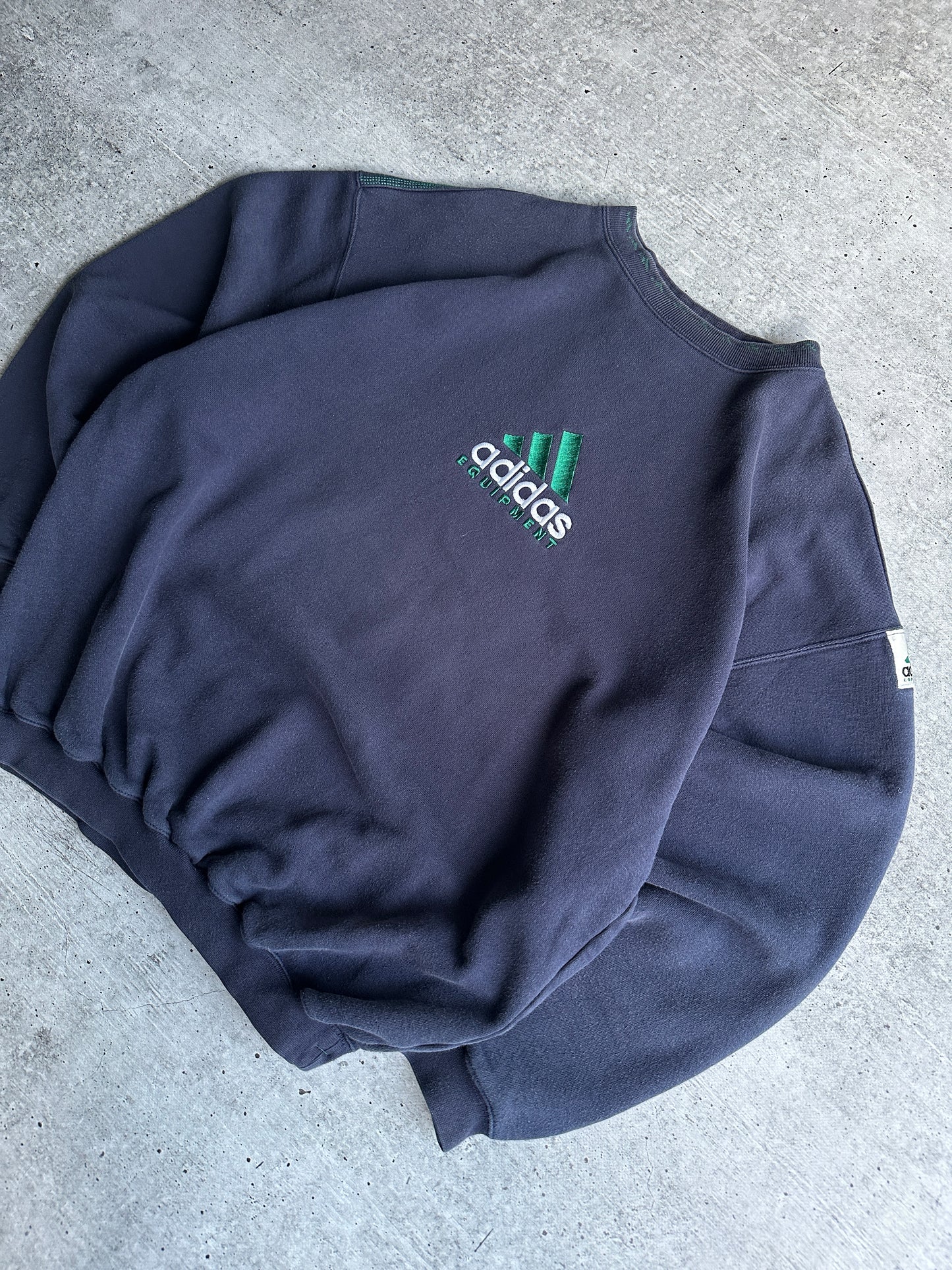 Vintage 90s Rare Sweatshirt Adidas Equipment Big Logo (L)
