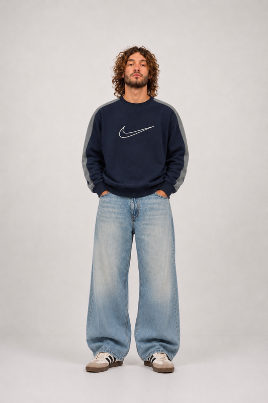 Vintage 90's Nike Sweatshirt Big Logo Swoosh (M)