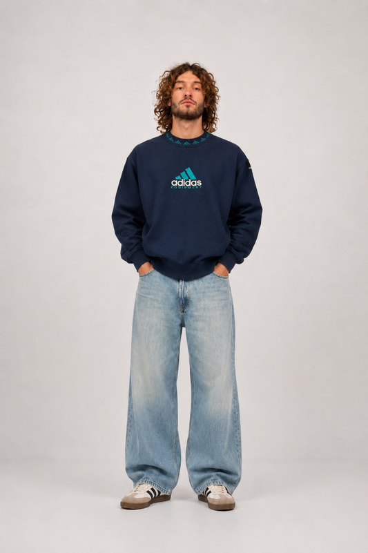 Vintage 90s Rare Sweatshirt Adidas Equipment Big Logo (M)
