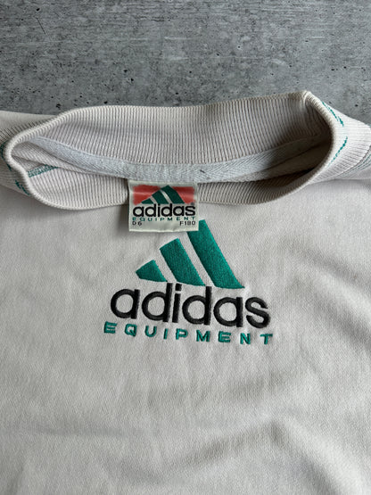 Vintage 90s Hype Sweatshirt Adidas Equipment Big Logo (L)