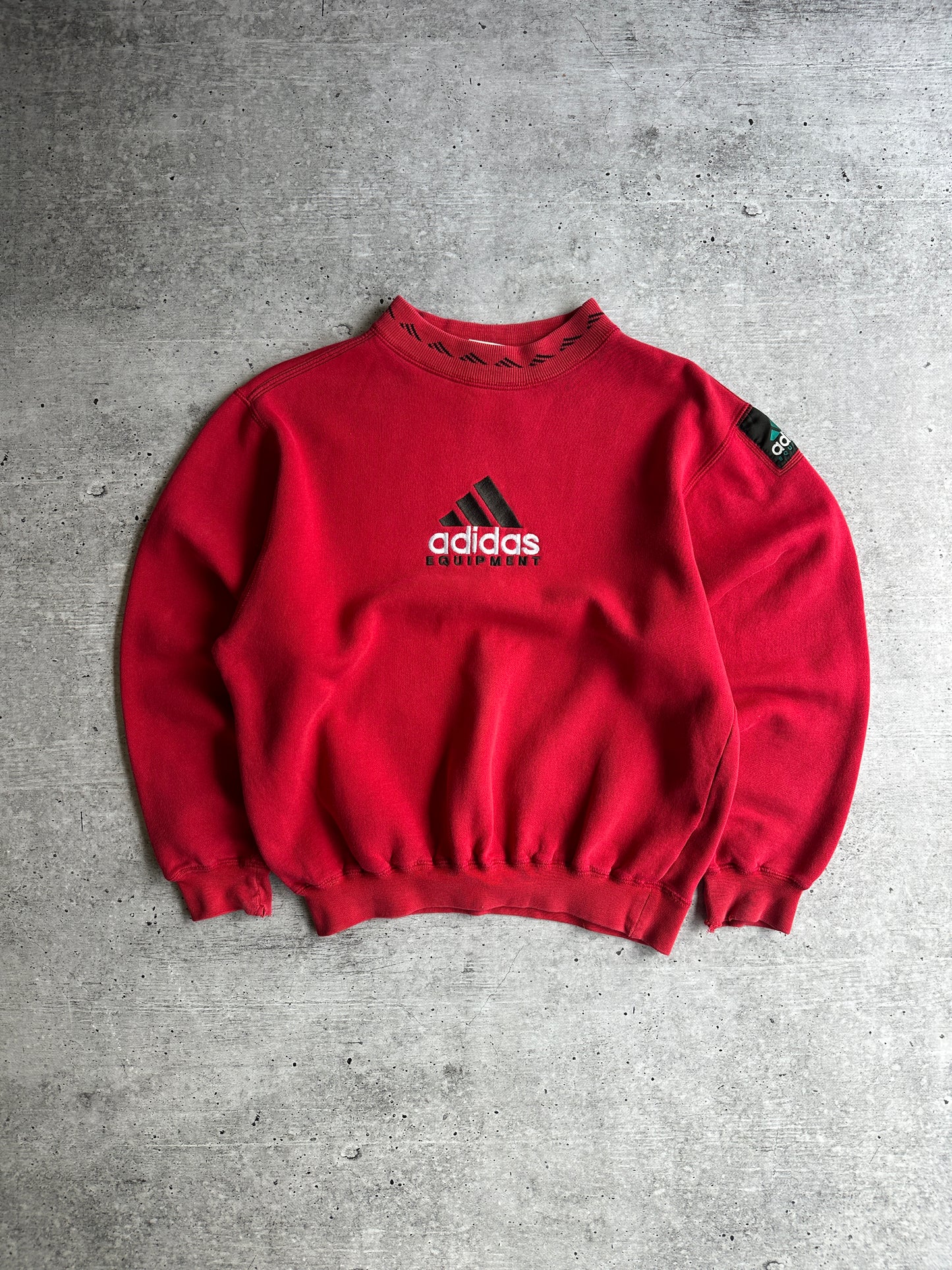 Vintage 90s Rare Sweatshirt Adidas Equipment Big Logo (S)