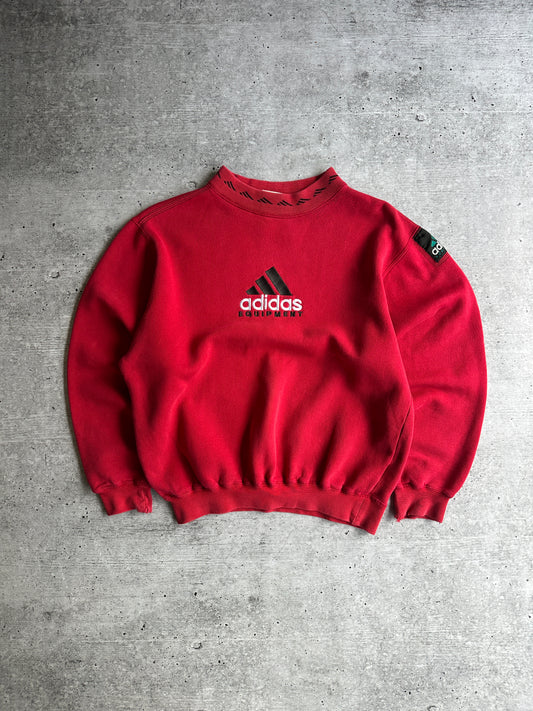 Vintage 90s Rare Sweatshirt Adidas Equipment Big Logo (S)