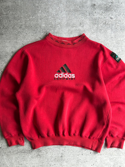 Vintage 90s Rare Sweatshirt Adidas Equipment Big Logo (S)