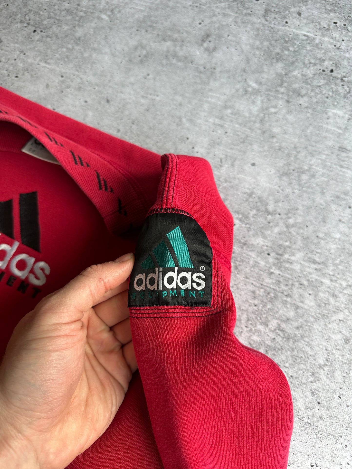Vintage 90s Rare Sweatshirt Adidas Equipment Big Logo (S)
