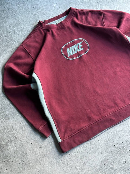 Vintage 90's Nike Sweatshirt Big Logo Swoosh (L)