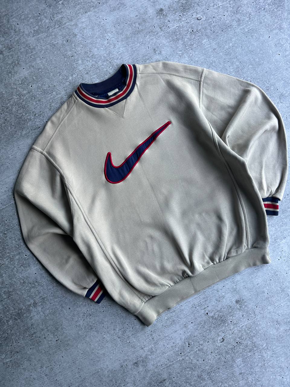 Vintage 90's Nike Sweatshirt Big Logo Swoosh (L)