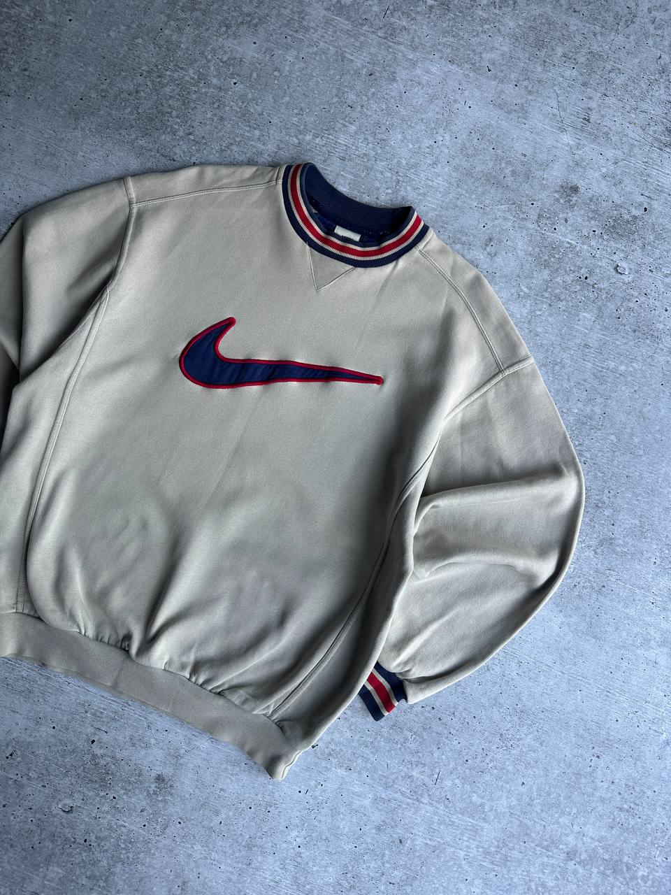 Vintage 90's Nike Sweatshirt Big Logo Swoosh (L)