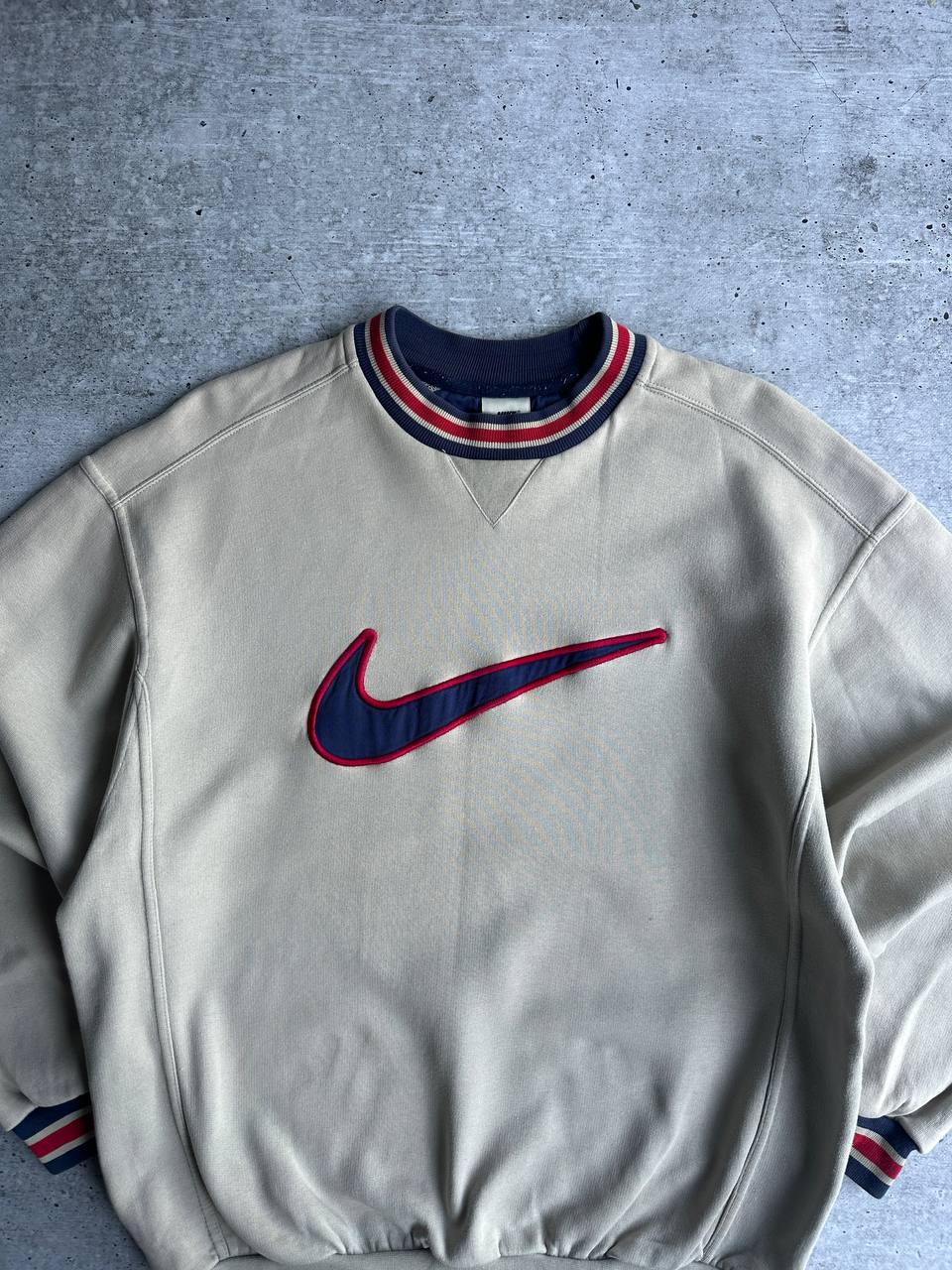 Vintage 90's Nike Sweatshirt Big Logo Swoosh (L)