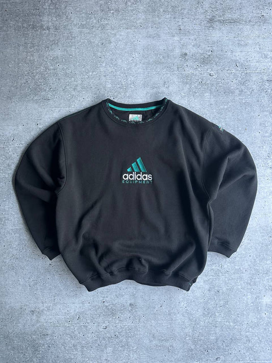 Vintage 90s Rare Sweatshirt Adidas Equipment Big Logo (L)