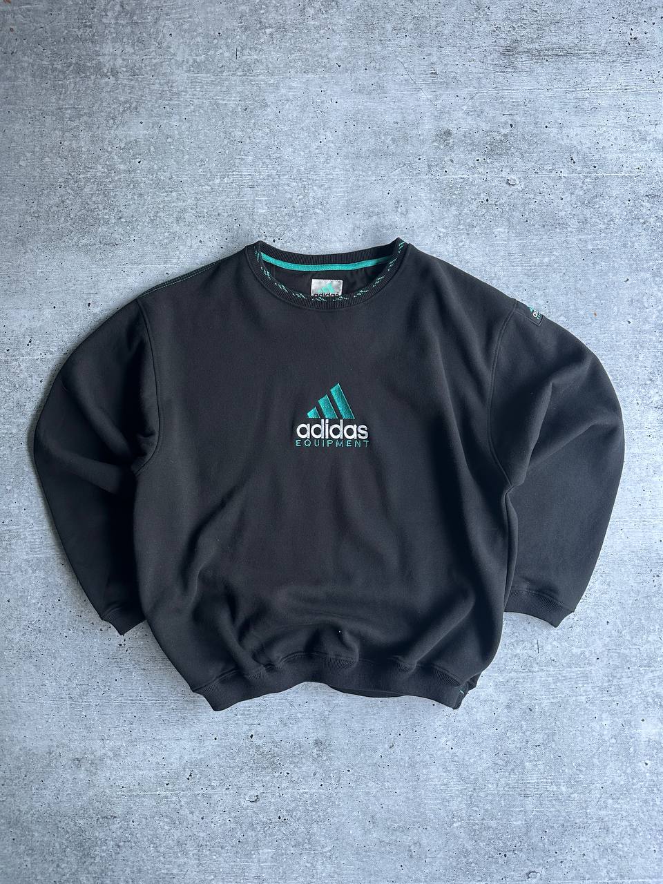 Vintage 90s Rare Sweatshirt Adidas Equipment Big Logo (L)
