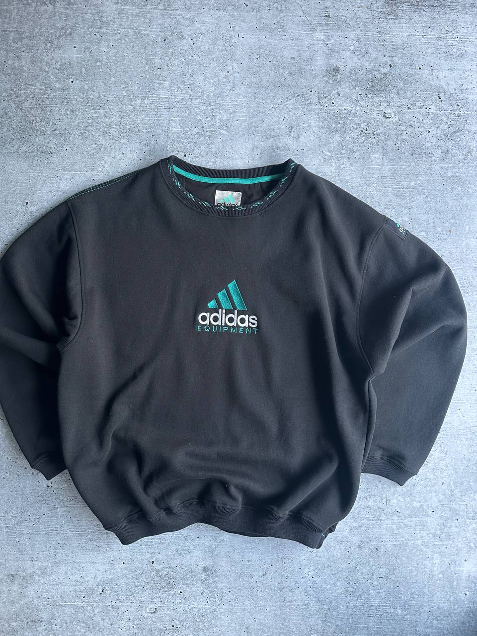 Vintage 90s Rare Sweatshirt Adidas Equipment Big Logo (L)