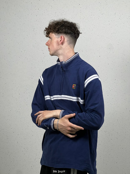 90's Nike Court 1/4 Zip Sweatshirt Large