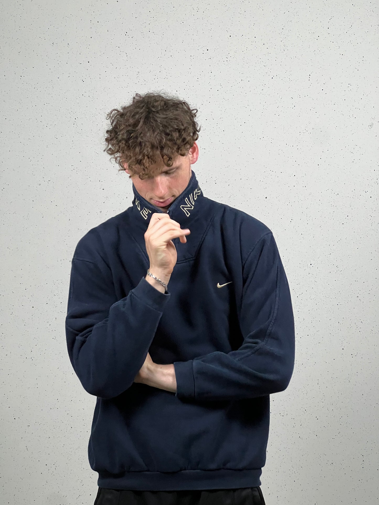 90's Nike 1/4 Zip Sweatshirt Large