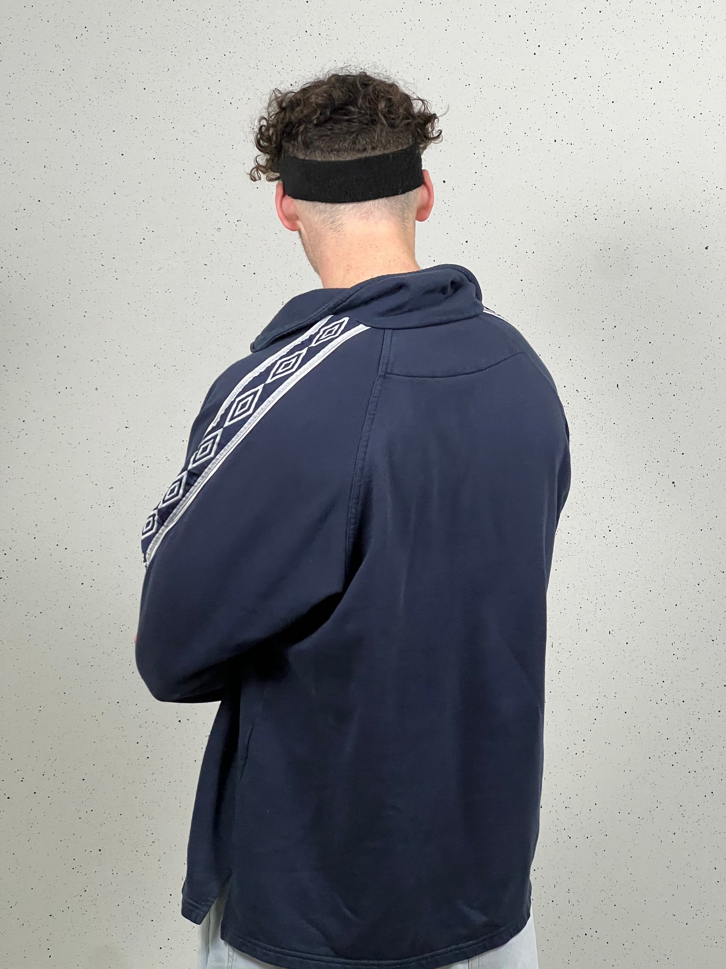 90's Umbro 1/4 Zip Sweatshirt Large