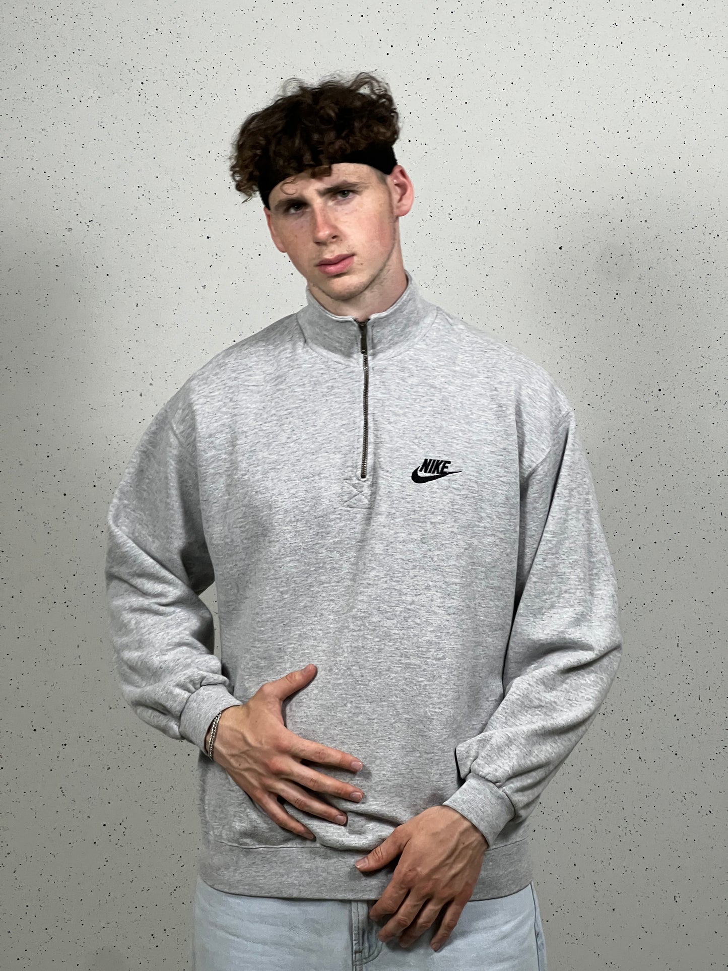 90's Nike 1/4 Zip Sweatshirt Large