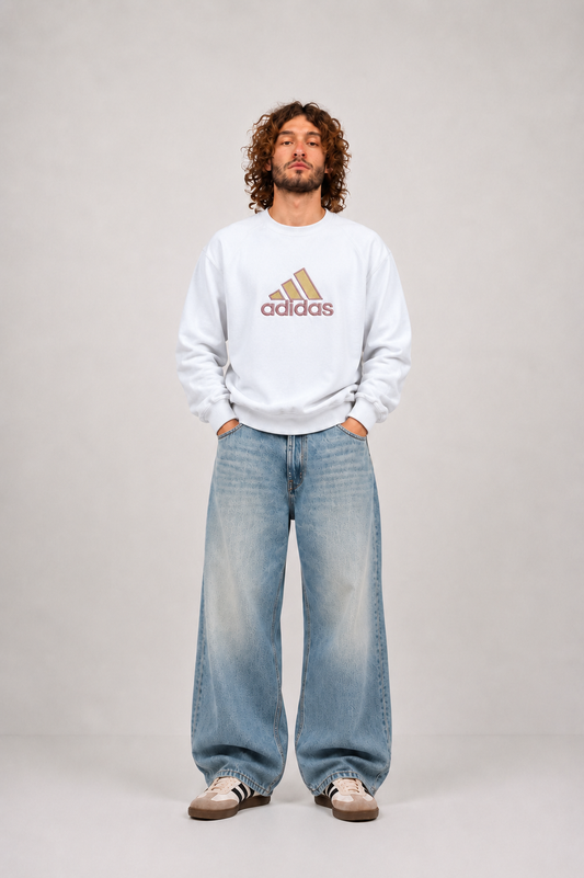 Adidas 90s Vintage Sweatshirt White (L)