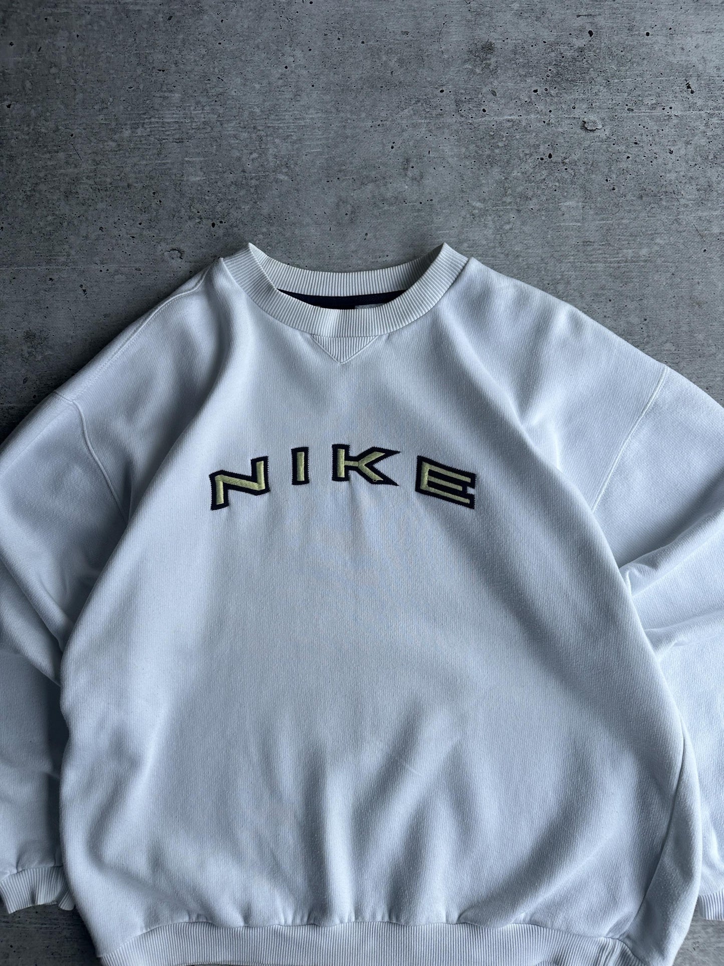 Vintage 90's Nike Sweatshirt Big Logo Swoosh (L)