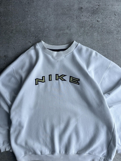 Vintage 90's Nike Sweatshirt Big Logo Swoosh (L)