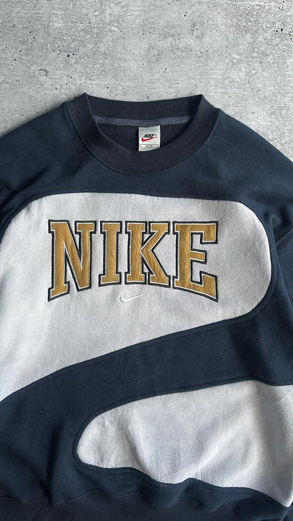 Vintage 90's Nike Sweatshirt Big Logo Swoosh (L)